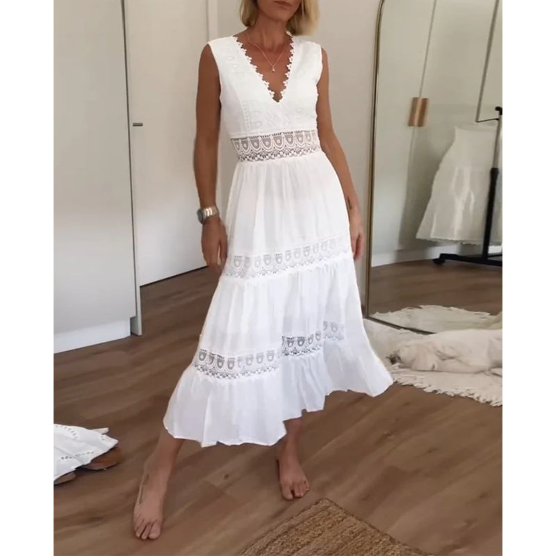 Gabi | Elegant V-Neck Dress
