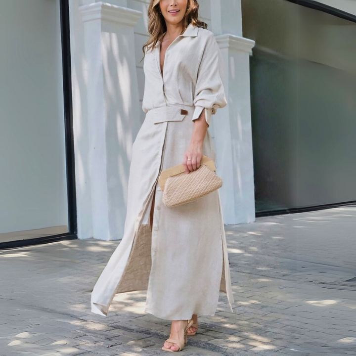 Lauren™ | Elegant V-Neck Maxi Dress