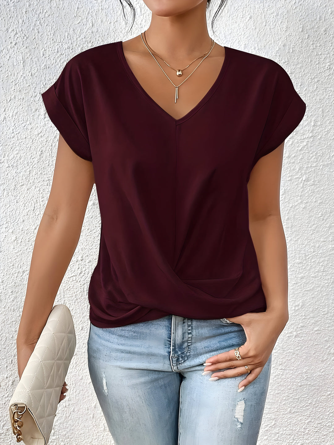 Mary | Elegant V-Neck Top