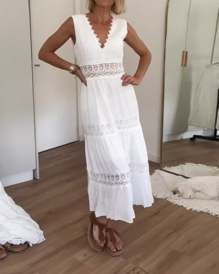 Gabi | Elegant V-Neck Dress
