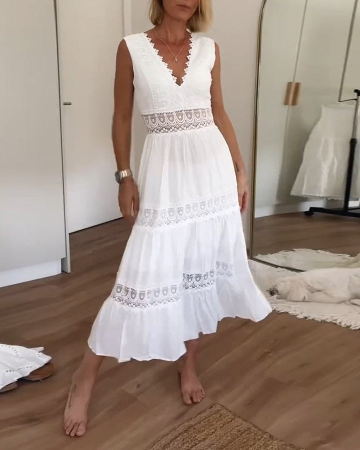 Gabi | Elegant V-Neck Dress