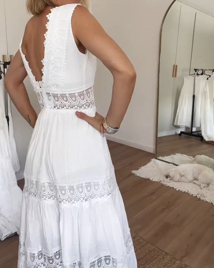 Gabi | Elegant V-Neck Dress
