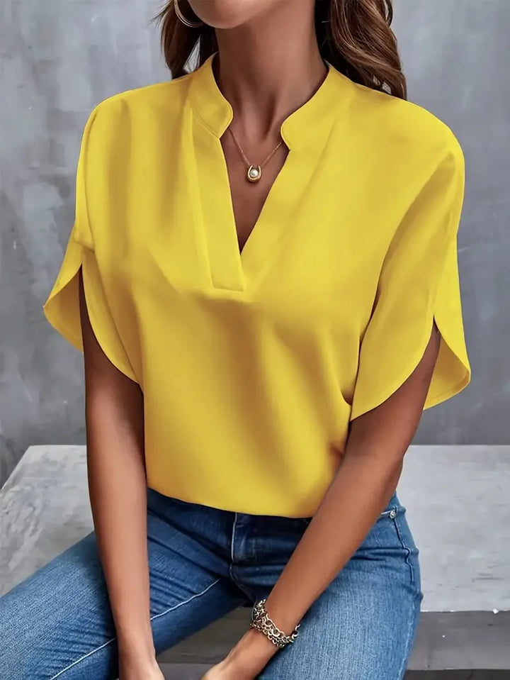 Eliana | Soft Elegant V-Neck Blouse