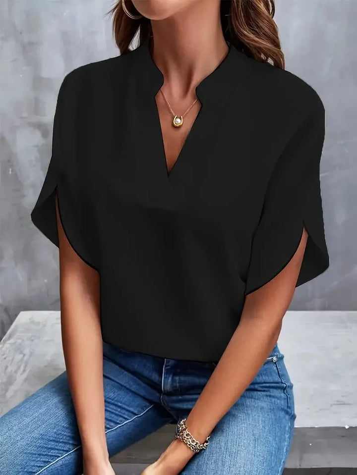 Eliana | Soft Elegant V-Neck Blouse