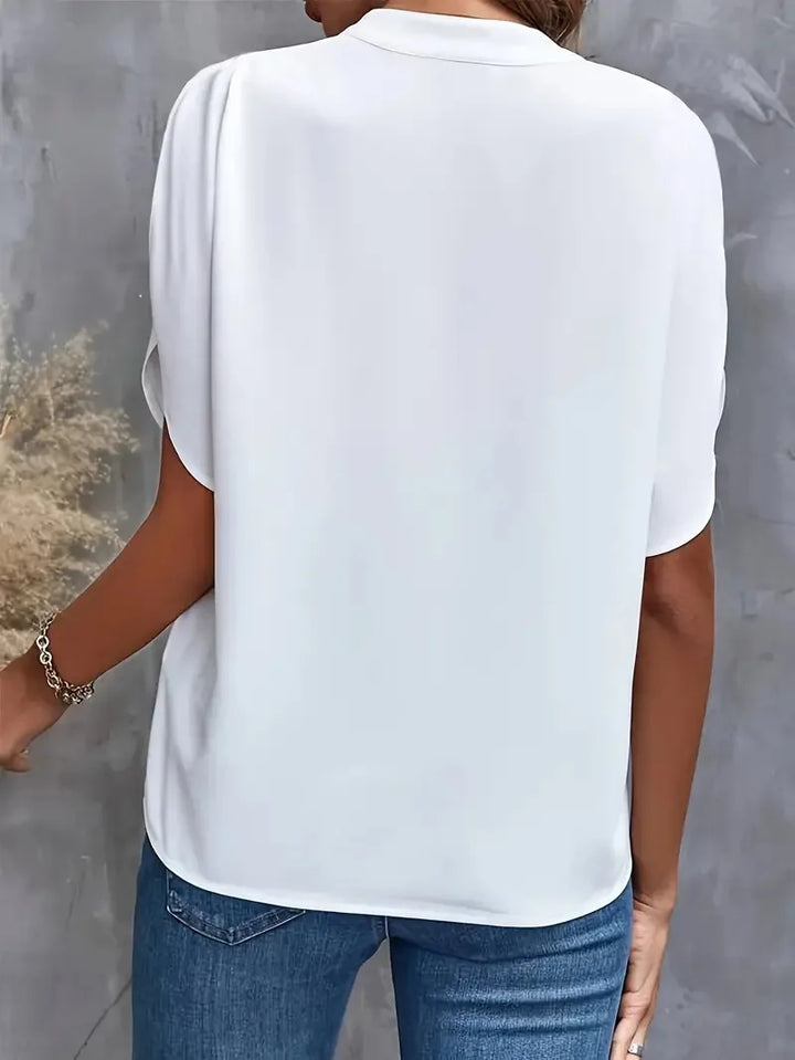 Eliana | Soft Elegant V-Neck Blouse