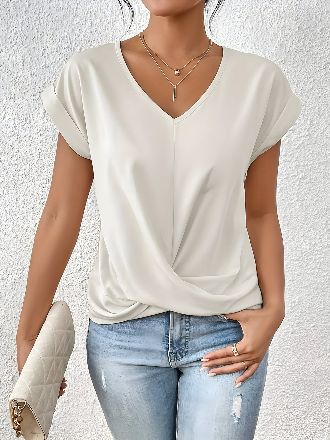 Mary | Elegant V-Neck Top