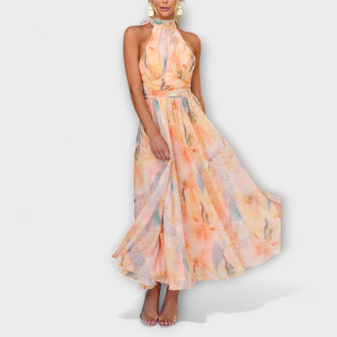 Women's Elegant Halter Maxi Gown