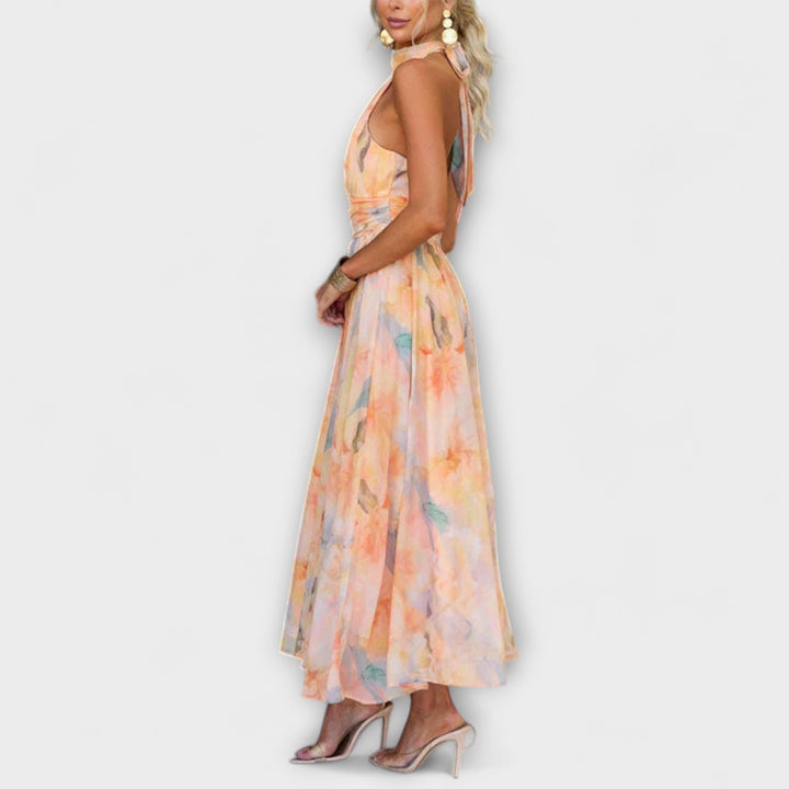 Women's Elegant Halter Maxi Gown